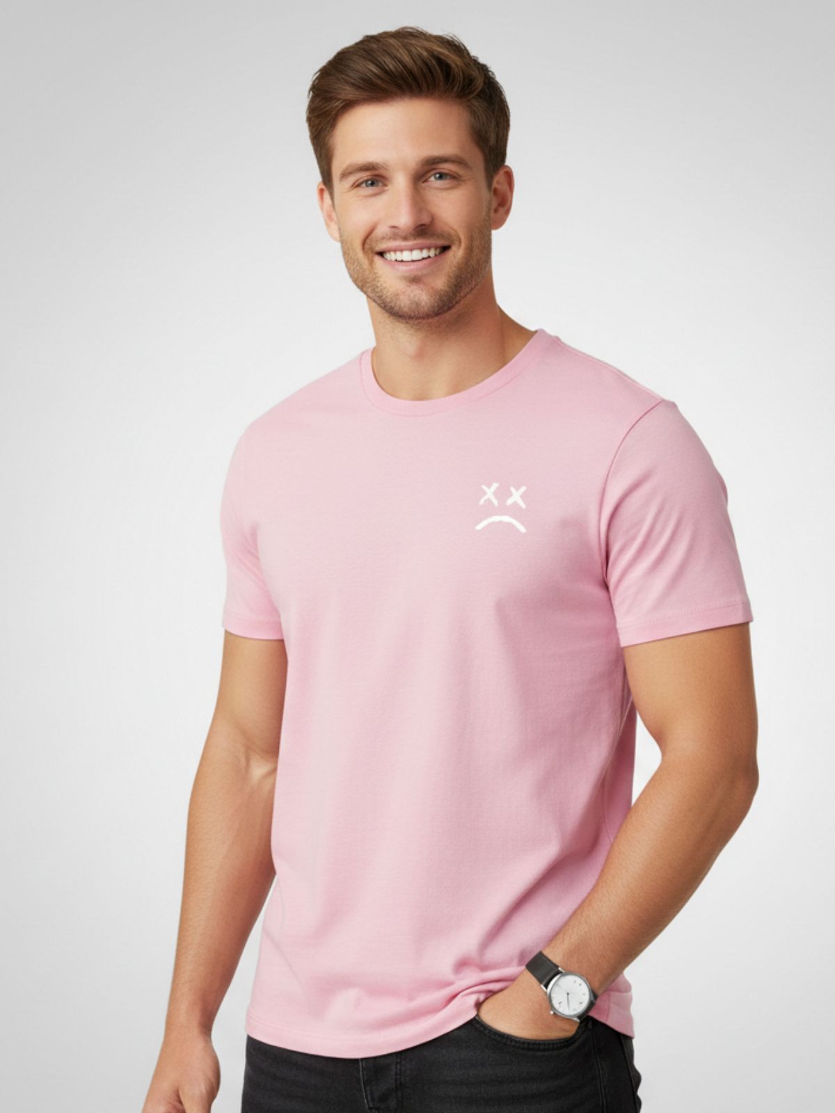 Casual Printed Short Sleeve T-Shirt – Loose Fit