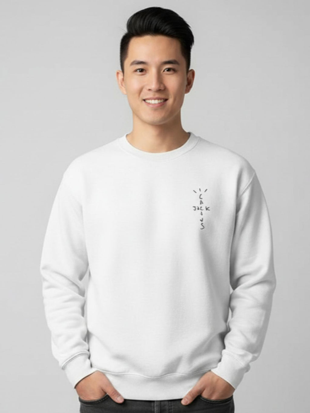 Men’s Customizable Round Neck Short Sleeve T-Shirt