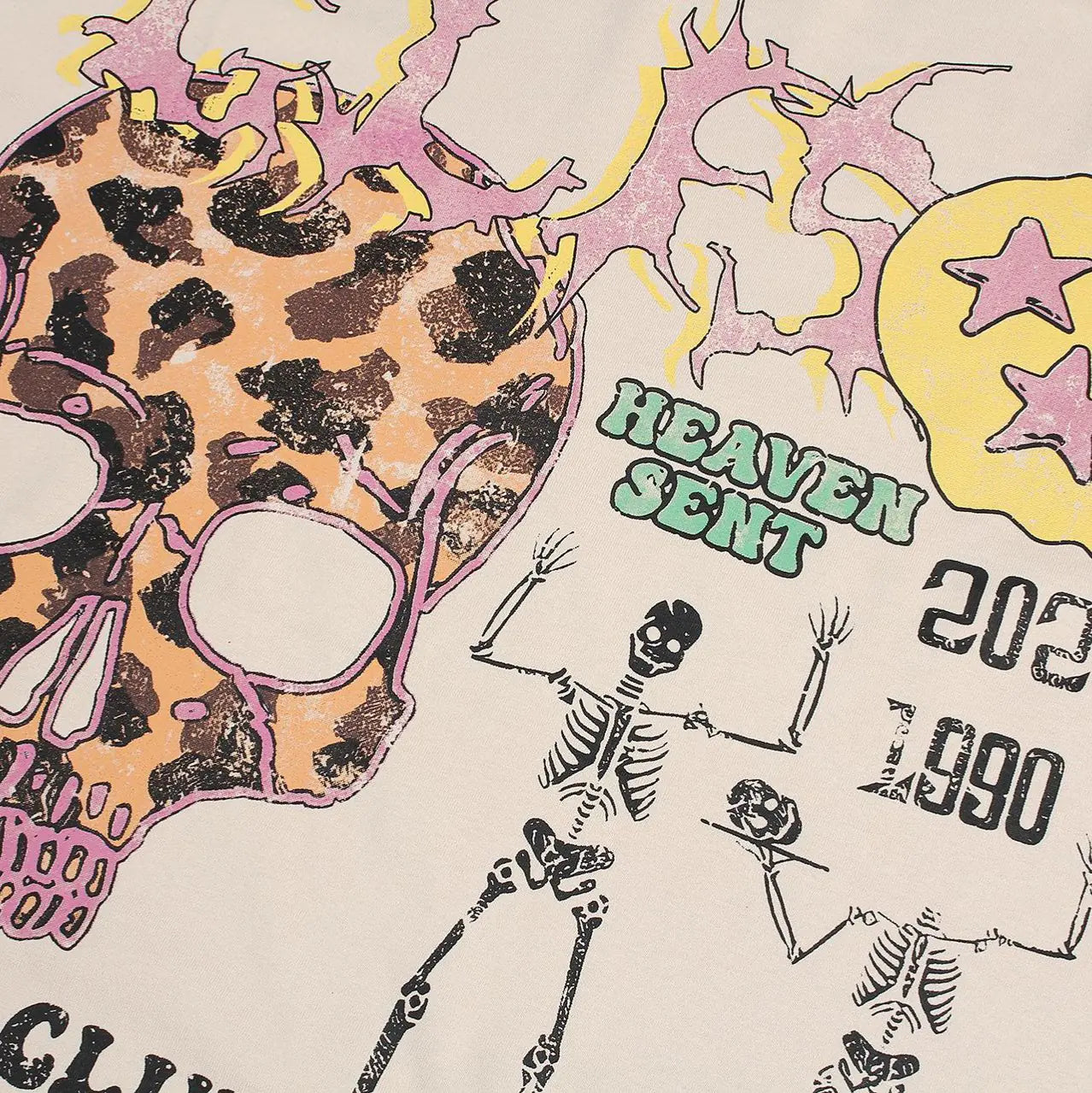 Graphic Skull Print T-Shirts