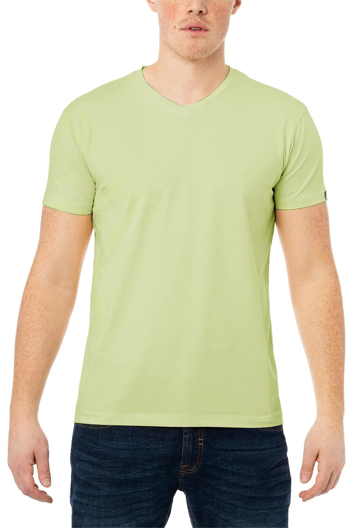 Men’s Slim Fit V-Neck Soft Cotton T-Shirt