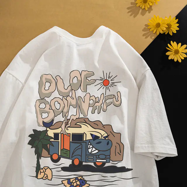 Men’s Vintage Trendy Casual Short Sleeve Tee