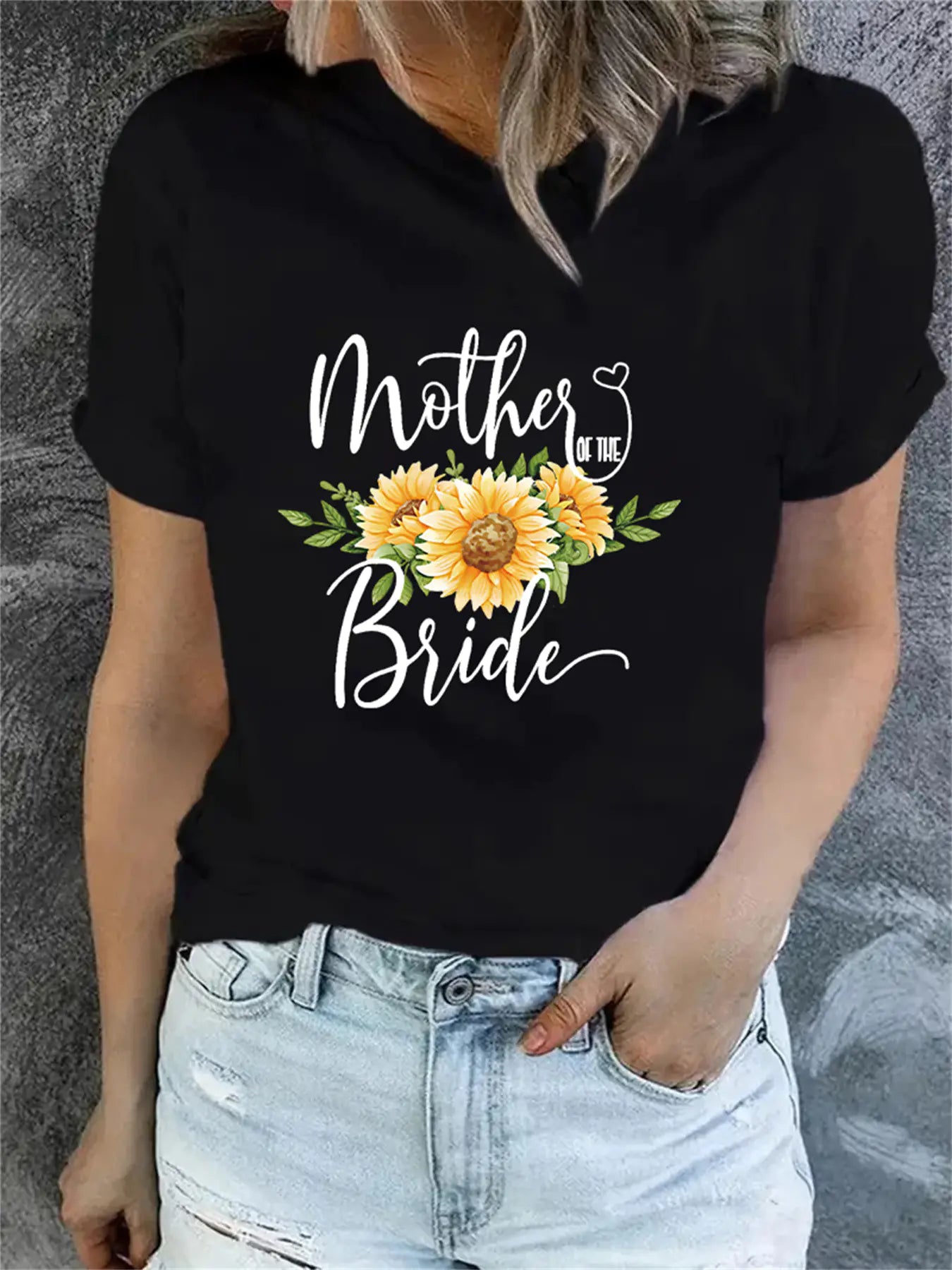 Women's Plain Print Family Matching Short Sleeve T-Shirt