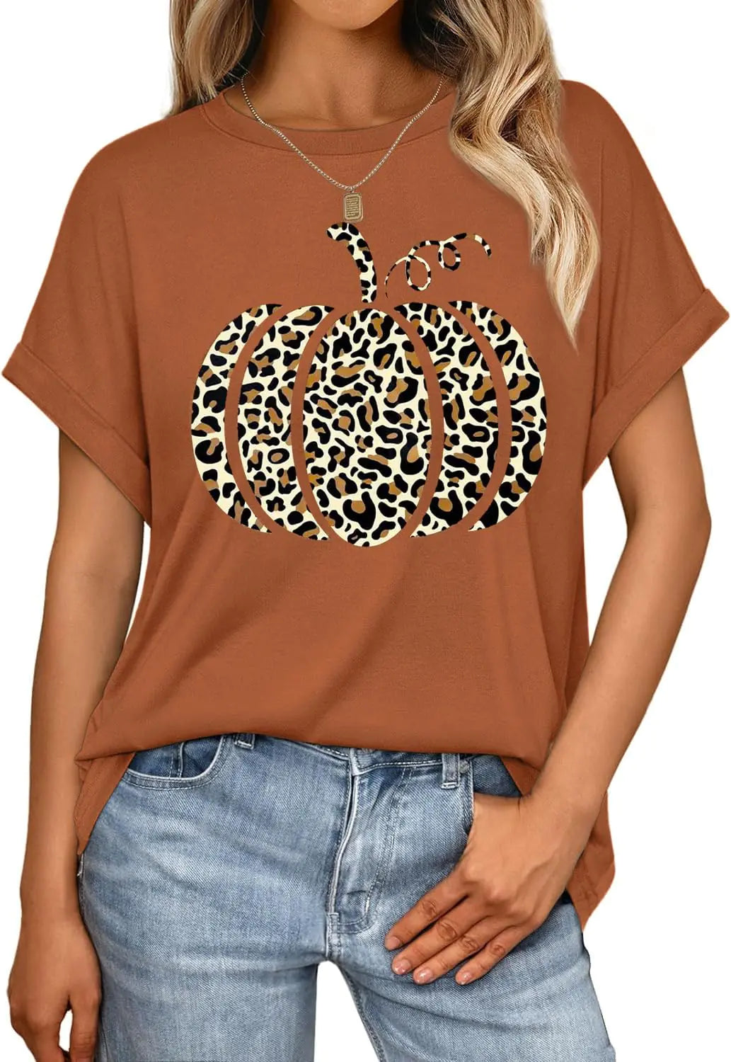 Women’s Fall Pumpkin Graphic T-Shirt