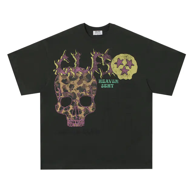 Graphic Skull Print T-Shirts